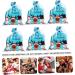 KOMBIUDA Santa Bags 6 Pcs Biscuit Drawstring Bag Candy Bags Xmas Goodie Bag Xmas Candy Pouch Child Christmas Bag - Buy Online on GoSupps.com
