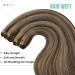 Youngsee 50cm Remy Hair Extensions - Dark Brown to Blonde Ombre Weft - 100g Real Hair Treats - Buy Online on GoSupps.com