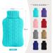 Samply 2L Hot Water Bottle with Knitted Cover - Hot/Cold Compress for Pain Relief - Sky Blue/Green - Buy Online on GoSupps.com