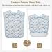 Roylvan 3-Pack Waterproof Adult Bibs - Washable with Push Buttons & Dirt Catchers for Men Women & Seniors - Blue White & Black - Buy Online on GoSupps.com
