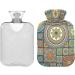 Boho Mandala Hot Water Bottle | 1L Heat Bottle for Pain Relief & Bed Warmer - Perfect for Headaches & Feet - Buy Online on GoSupps.com