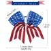 Nishine 8 American Flag Glitter Ribbon Cheer Hair Bows Set for Girls - 4th of July Ponytail Holder Hair Ties - Buy Online on GoSupps.com