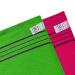 NOPIGO Korean Exfoliating Body Scrubber Set - 4pcs Green and Red | Asian Bath Washcloth for Dead Skin | Exfoliating Sponge, Mitt Glove - Buy Online on GoSupps.com