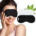 Castor Oil Pack Sleep Mask with Adjustable Strap Castor Oil Pack for Eyes Castor Oil Eye Mask for Women nap Soft Eye Mask Black