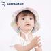 LANGZHEN Beach Sun Protection Hat for Baby Girls | Adjustable Toddler Kids Wide Brim Play Hat | Flamingo Pink+Blue | 1-2 Years - Buy Online on GoSupps.com