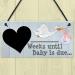 Countdown to Baby's Arrival! | Baby Shower Pregnancy Gift - RED OCEAN Chalkboard Plaque - Buy Online on GoSupps.com