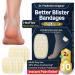 Dr. Frederick's Original Ultra Sport Better Blister Bandages for Feet - 10ct - Heel HexFlex Hydrocolloid Bandages - Ultimate Blister Prevention & Recovery - Waterproof - for Sports & Travel