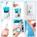 Silver Fork Water Flosser - 10 Pressure Settings Oral Irrigator Anti-Leakage Dental Cleaner with 7 Tips 600ml High Capacity for Braces & Teeth Care (Blue - Buy Online on GoSupps.com