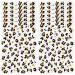 12 Sheets Cheetah Temporary Tattoo Temporary Whisker Tattoos Leopard Print Temporary Tattoos Brown Leopard Face Stickers Gold Temporary Tattoos Cheetah Accessories for Women Halloween Party Decoration