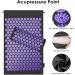 Buy AkuPressurmatte Acupressure Set - Black & Purple Nail Mat for Pain Relief | International Shipping Available - Buy Online on GoSupps.com