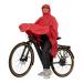 Lowland outdoor bicycle rain poncho red
