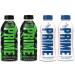 PRIME Hydration Sports Drink by Logan Paul & KSI - 2 x Los Angeles (LA) Dodgers + 2 x Glowberry - 500ml Bottle