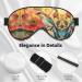 SSIMOO Flower and Bird Soft Sleep Eye Mask | Breathable Travel Eye Patch for Women | Perfect for Relaxation & Comfort - Buy Online on GoSupps.com