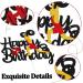 Weightlifting Cake Topper Happy Birthday Sign Cake Decorations for Men Boy Weight Lifting Gym Fitness Themed Birthday Party Supplies Black Glitter Decor - Buy Online on GoSupps.com