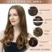 Feshfen Secrets Hair Extensions - Long Corrugated Invisible Synthetic Hair Ombre Dark Brown to Sandblond 45 cm for Women - Buy Online on GoSupps.com