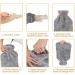 2L Soft Cover Heat Bottle for Pain Relief - Fluff Hot Water Bag for Neck Back Shoulder & Legs | International Shipping - Buy Online on GoSupps.com
