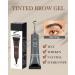 Buy Waterproof Tinted Brow Gel Kit - Long Lasting Grey Eyebrow Gel with Brush & Razor | Perfect for Women & Girls - Buy Online on GoSupps.com