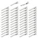 Cinaci 50 Pack Solid Plain Silver 5cm/2 Inches Small DIY Metal Alligator Duckbill Hair Clips Barrettes for Women Baby Girls Toddlers Kids Hair Accessories