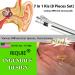 Riquie Spring Ear Wax Cleaner Tool - Portable Stainless Steel Earwax Removal Kit - 7-in-1 Ear Spoon with Brush - Key Chain Storage - Silver - Buy Online on GoSupps.com