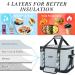 GARDRIT 39L Large Cooler Bag - Collapsible Leakproof Insulated Lunch Box for Camping & Picnic - Gray 60 Cans Capacity - Buy Online on GoSupps.com