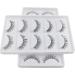 KFZR 10 Pairs Natural Eyelashes False Fake Eye Lashes Lash Long Extension Handmade Crisscross 3D Reusable For Makeup Black 002 - Buy Online on GoSupps.com