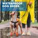 Petbobi Dog Boots - Waterproof Rubber Non-Slip Shoes for Small Medium Large Dogs - Protect Paws on Rain, Snow, Hot Pavement, Hardwood Floors - 4PCS Orange Size #6 - 2.75 x 3.14 - Buy Online on GoSupps.com