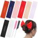 8 Pieces Deft Bun Hair Bun Maker Classy Multicolor Cloth Twister Hairstyle Shaper French Hairstyle Donut Bun Maker Flexible Reusable Bun Twister for Women Girls (Simple Pattern)