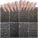 8 Sheets Gold Star Nail Stickers | Metallic 3D Self-Adhesive Nail Art Decals for Women - Sun Moon & Planet Designs - Buy Online on GoSupps.com