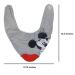 Disney Neat Solutions Mickey Mouse Infant Scarf Bib 3 Pack with Teether - Grey Heather Mickey Mouse Design - Buy Online on GoSupps.com