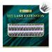 Lanciley Individual Lashes 60 Pcs Cluster Lashes False Eyelashes with Glue Super Thin Band C/CC/D Curl 10-16mm Length DIY Eyelash Extensions Reusable Soft & Comfortable - Smile Style Black 1 60 clusters - smile