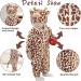 Doladola Unisex Baby Toddler Romper Jumpsuit Hooded Cartoon Sleepsuit 12-18 Months - Coffee Cow Print - Buy Online on GoSupps.com