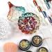 ANGNYA Luxury Large Nail Dappen Dish with Lid - Colorful Crystal Glass Cup for Acrylic Nails - Monomer Acrylic Nail Decor Liquid Powder Holder Dish - Buy Online on GoSupps.com
