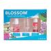 Blossom 3 Pack Gift Set Hydrating Moisturizing Scented Cuticle Oil Scented Color Change Lip Balm Roll on Lip Gloss Infused with Real Flowers 0.7 fl. oz/15mL Rose/Pink/Strawberry