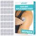 Vive Tens Unit Replacement Pads (40 Pack) - Reusable Self Adhesive Electrode Pads for Muscle Stimulation and Electrotherapy - 2mm Connector Fits Most Omron Healthmate Truemedic EMS Devices Fabric