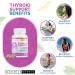 Thyroid Support Supplement for Women & Men - Boost Focus Mental Clarity & Energy with Ashwagandha Iodine Zinc Kelp Vitamin B12 & More - 60 Count - Buy Online on GoSupps.com