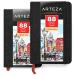 Arteza Small Sketch Book Pack of 2, 3.5 x 5.5 Inches Drawing Pad, 88-Page Pocket Sketch Pads with 118lb Paper, Bookmark Ribbon, Inner Pocket, and Elastic Strap, Drawing Book for Dry Media 3.5x5.5" 2 Pack