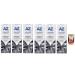 Dentifricio AZ Perfezione Carbone toothpaste with whitening effect with charcoal powder 6x 50ml + Italian Gourmet polpa 400g