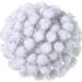 1000 Pieces Glitter Pom Poms 0.6 Inch Fuzzy Pompoms Arts and Crafts Balls for Hobby Supplies and Craft DIY Material (White)