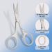 HARAMS Professional Stainless Steel Cuticle Nail Scissors with Diamond Grain Nail File - Multipurpose Manicure Pedicure Grooming Scissors - Buy Online on GoSupps.com