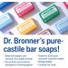 Dr. Bronner's Almond Pure Castile Bar Soap - 3-in-1 Organic Oil Blend for Face, Body, Hair - Fair Trade, Vegan - 140g Bar - Buy Online on GoSupps.com
