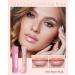 Tinted Lip Balm-1Pcs Pink Peptide Hydrating Lip Tint Moisturizer Jelly Lip Treatment Balm Non-Stick Lip Care Glow Reviver Lip Oil Yummy Glowy Lip Gloss Christmas Makeup Gift for Women-01 #01pure Pink - Buy Online on GoSupps.com