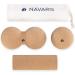 Navaris Cork Fascia Set - Mini Peanut Duo Massage Balls for Back Neck & Yoga Relief - Buy Online on GoSupps.com