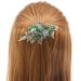 Pretty Alligator Hair Clips Metal Flower Hair Clip Peacock Hair Clip - 2 PCS Large Flower Barrettes for Women (Style B) - Buy Online on GoSupps.com