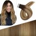 FSHINE intact hair in real hair extensions 55cm virgin hair tape in hair recovery real hair dark brown faded too light brown and balayage extensions 25gram 10 pieces #3/8/25 5.injiat tape #3/8/25 55 cm