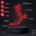 GoWith Men's Diabetic Dress Socks 9-12 Red Assortie - 5 Pairs Bamboo Crew Neuropathy Socks - Buy Online on GoSupps.com
