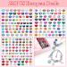 224 PCS Large Hole Glass Beads for Jewelry Making - Cludoo European Beads Bulk - Mixed Color Spacer Beads with Rhinestones - DIY Craft Charms Bracelet Necklace Earring Making - Buy Online on GoSupps.com