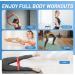 Resistance Bands Set - 5 Piece Latex Rubber Exercise Bands for Men & Women | Full Body Workout Equipment with 5 Tensile Levels for Gym Home Yoga & Therapy - Buy Online on GoSupps.com