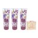 Bath & Body Works Sweet Pea 3 Piece Of Body Cream with a Himalayan Salts Springs Bar Soap - Full Size