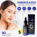 HM Vitamin C Face Serum Anti-Aging Hydrating & Brightening with Hyaluronic Acid Vitamin E & Kojic Acid - Dark Spot Corrector - Buy Online on GoSupps.com