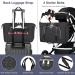 Multifunctional Diaper Bag for Babies - 7 Pieces Large Black Mom Bag with Organizer Portable Diaper Pad & Pacifier Pocket - Ideal for Travel & Hospital - Buy Online on GoSupps.com